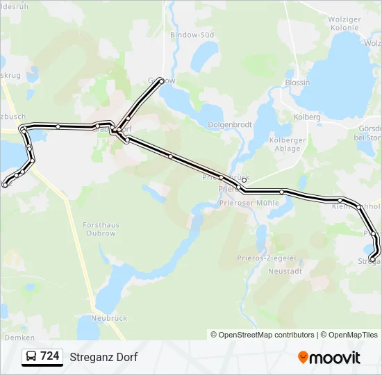 724 Bus Line Map