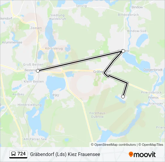 724 Bus Line Map