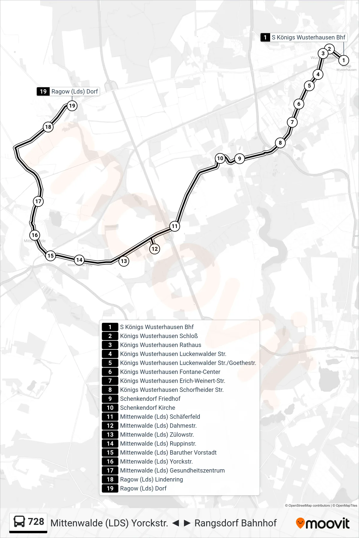 728 bus Line (Ragow (Lds) Dorf) route and stops on a map