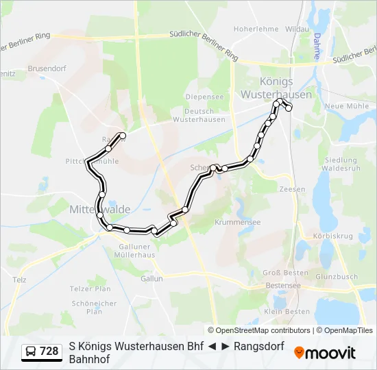 728 Bus Line Map