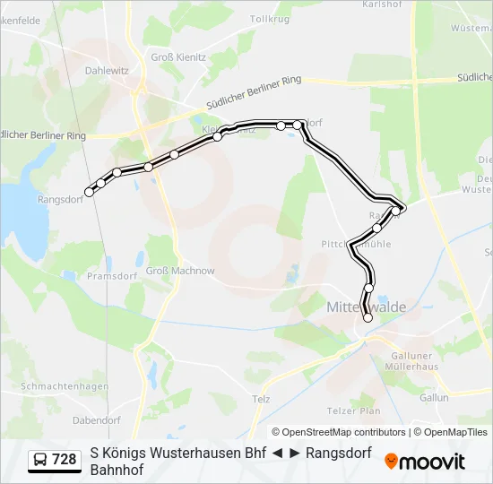 728 Bus Line Map