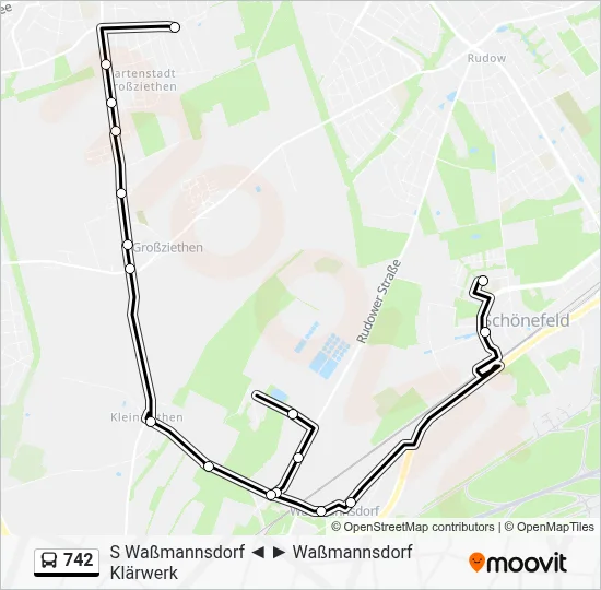 742 Bus Line Map