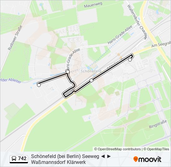 742 bus Line Map