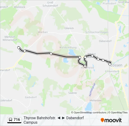 716 Bus Line Map