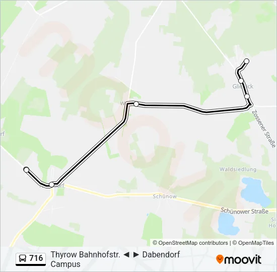 716 Bus Line Map
