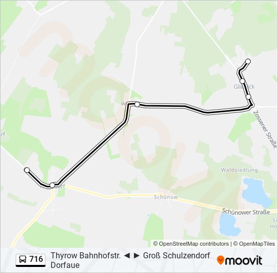 716 bus Line Map