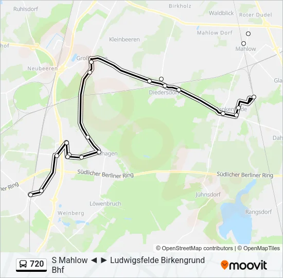 720 Bus Line Map