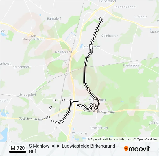 720 Bus Line Map