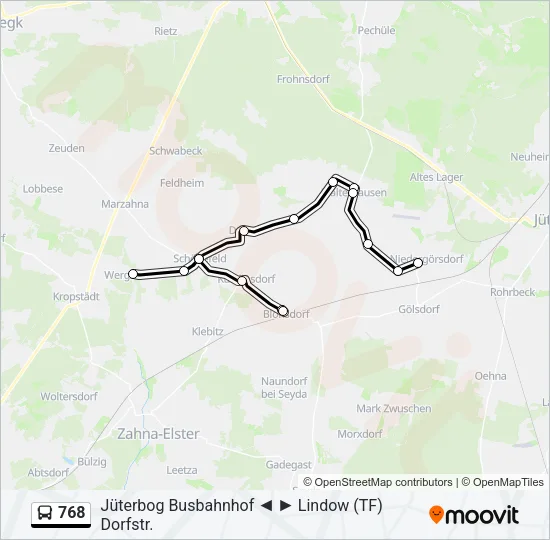 768 Bus Line Map