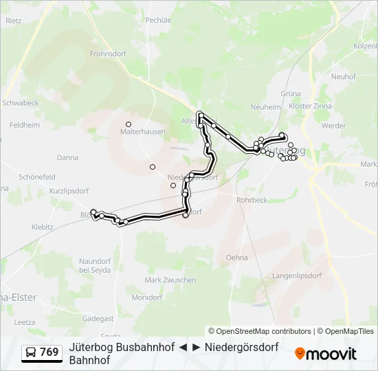 769 Bus Line Map