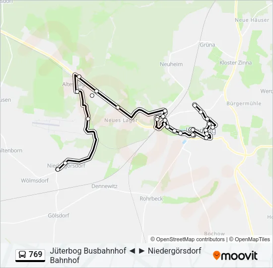 769 Bus Line Map