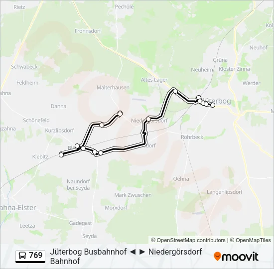 769 Bus Line Map