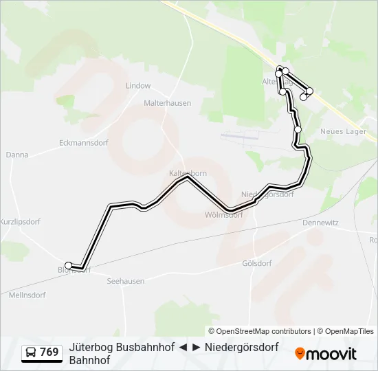 769 Bus Line Map