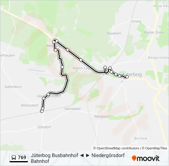 769 Bus Line Map