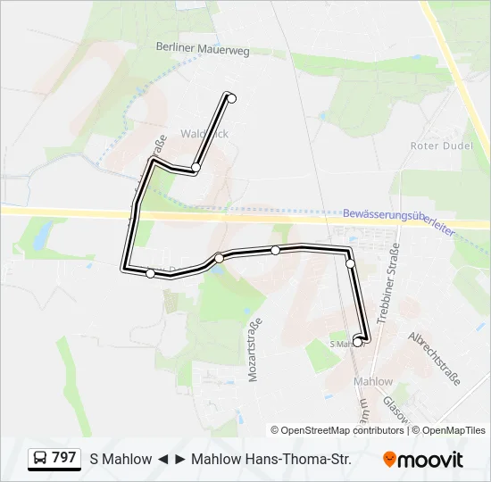 797 Bus Line Map