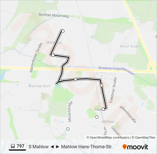 797 Bus Line Map