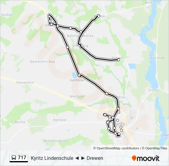 717 Bus Line Map