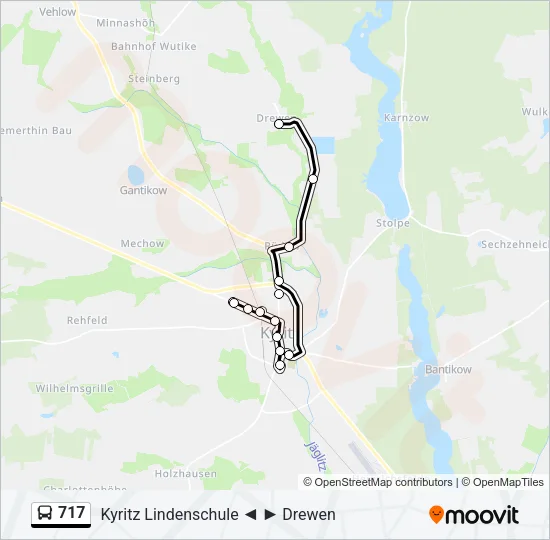 717 Bus Line Map