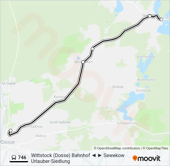 746 Bus Line Map