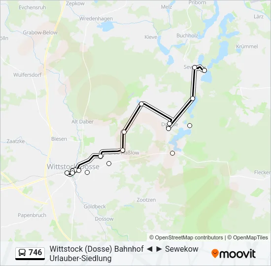 746 Bus Line Map