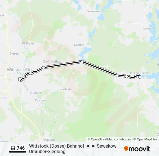 746 Bus Line Map