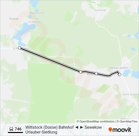 746 Bus Line Map