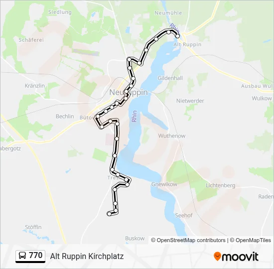 770 Bus Line Map