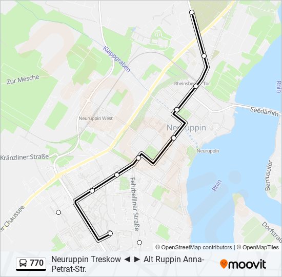 770 bus Line Map