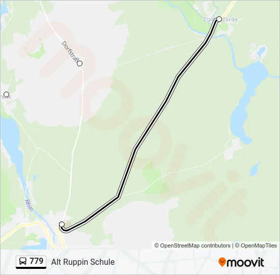 779 Bus Line Map