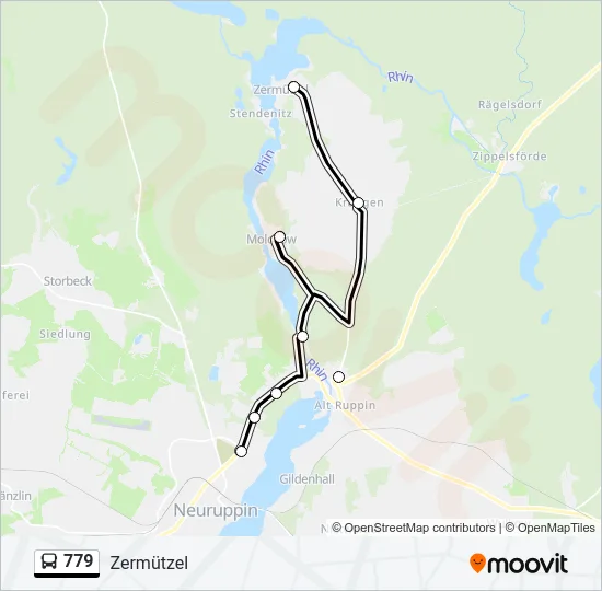 779 Bus Line Map