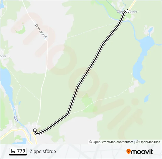 779 Bus Line Map