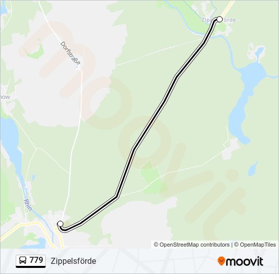 779 bus Line Map