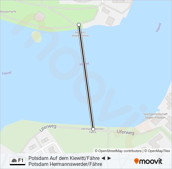 F1 ferry Line Map