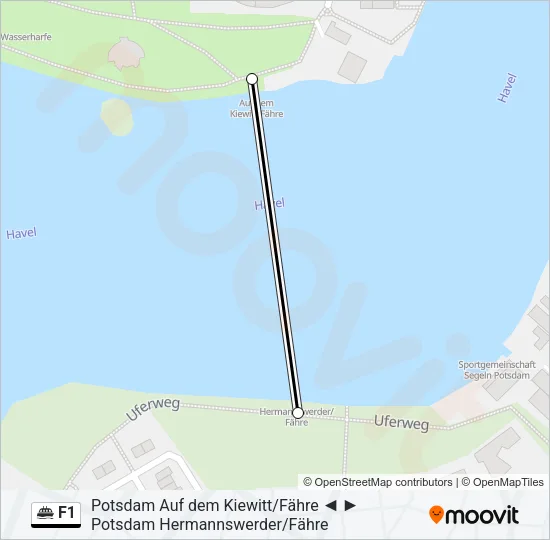 F1 Ferry Line Map