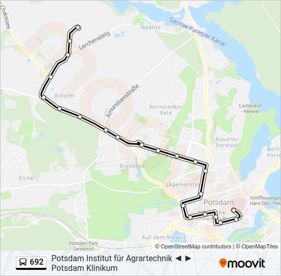 Автобус 692 маршрут остановки и расписание