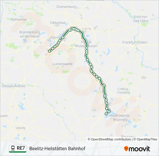 RE7 Train Line Map