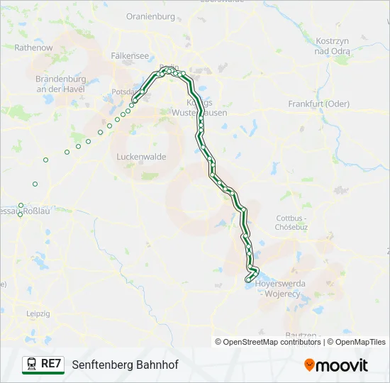RE7 Train Line Map
