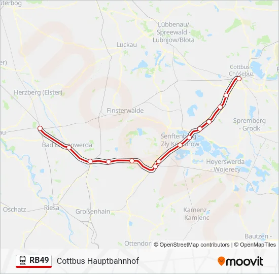 RB49 Train Line Map
