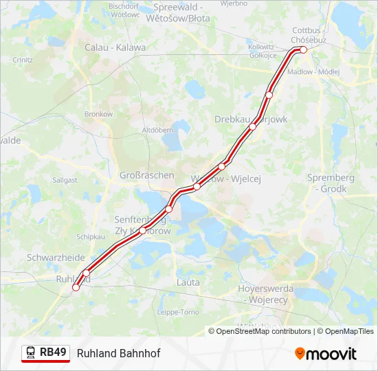 RB49 Train Line Map