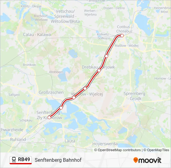 RB49 Train Line Map