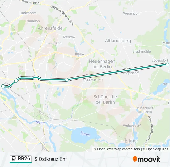RB26 Train Line Map