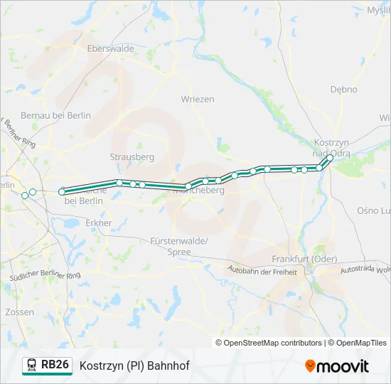 RB26 Train Line Map