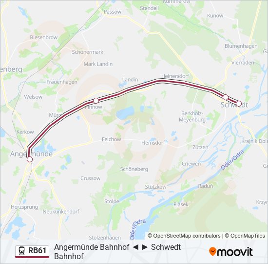 RB61 train Line Map