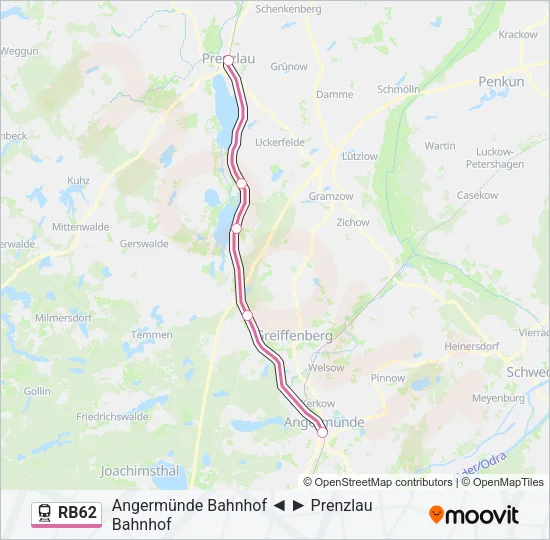 RB62 Train Line Map