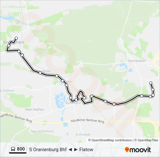 800 Bus Line Map