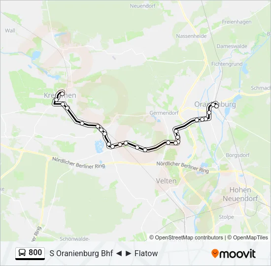 800 Bus Line Map