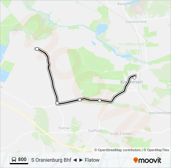 800 Bus Line Map