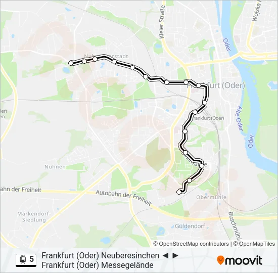 5 Light Rail Line Map