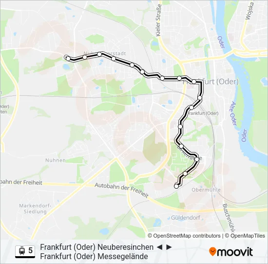 5 Light Rail Line Map