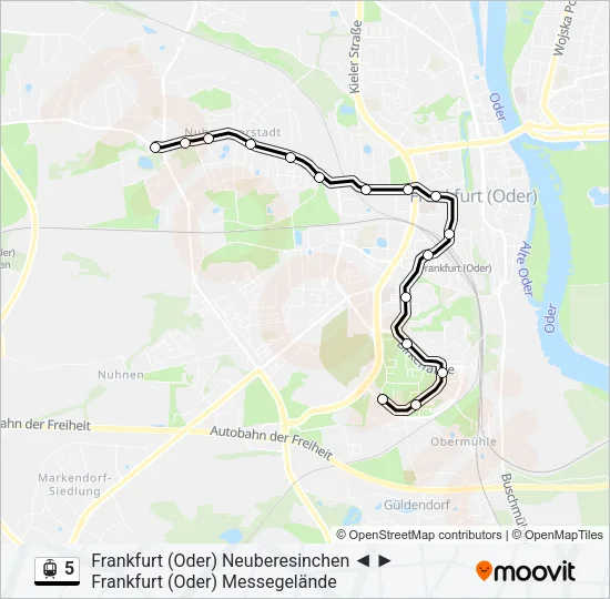 5 Light Rail Line Map